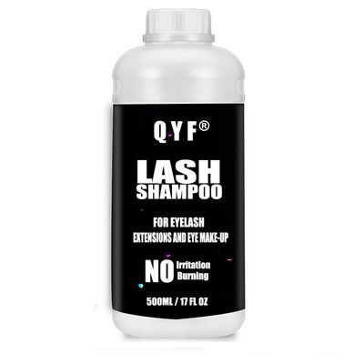 Eyelash Extension Shampoo 500ml Lash Extensions Shampoo Eyelid Foaming Cleanser Paraben &amp; Sulfate Free Non-Irritating for Professional Salon and Home Use