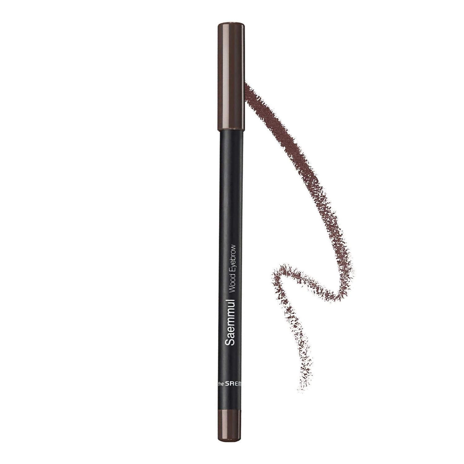 The SAEM Saemmul Wood Eyebrow Pencil 0.06oz, 03 Black Brown