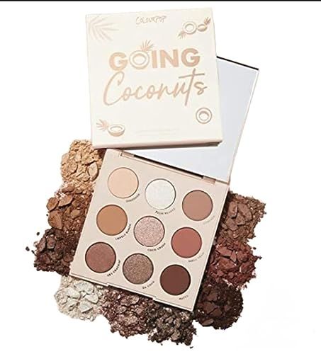 Colourpop &#39;&#39;Going Coconuts&#39;&#39; Shadow Palette - 9 Pan Eyeshadow Palette Full Size, No Box, 0.03 Ounce