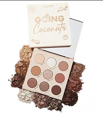 Colourpop &#39;&#39;Going Coconuts&#39;&#39; Shadow Palette - 9 Pan Eyeshadow Palette Full Size, No Box, 0.03 Ounce