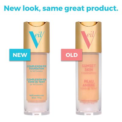 Veil Cosmetics Complexion Fix Liquid Foundation - Buildable Coverage - Water-Resistant, Hypoallergenic, Oil-Free, Cruelty-Free & Vegan - Lightweight & Brightening - Long Lasting (2N Light Neutral)
