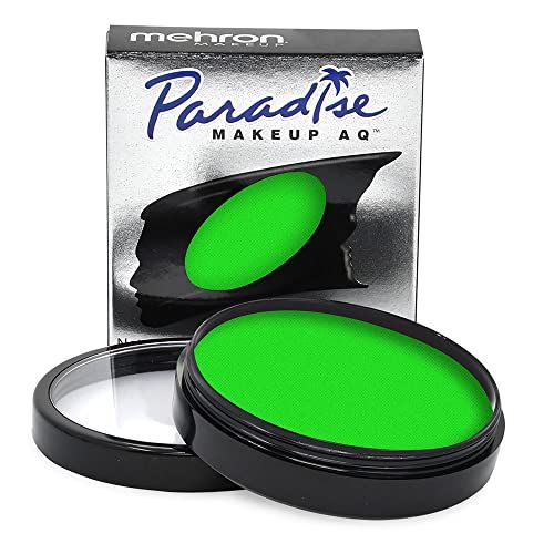 Mehron Makeup Paradise Makeup AQ Face &amp; Body Paint (1.4 oz) (Martian - Neon GreenGreen UV)