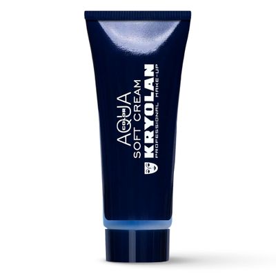 Kryolan Aquacolor Soft Cream Tube 25ml | Creamy Liquid Special Effects Makeup | Face and Body Paint For Skin of All Types | Professional Halloween Makeup, Theater, Cosplay, Costume, SFX Face Paint