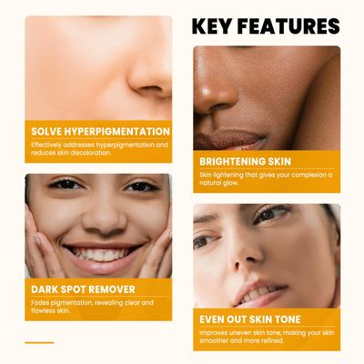 PIPIHUA Kojic Acid Soap - Turmeric Soap with Turmeric &amp; Lemon &amp; Collagen &amp; Hyaluronic Acid &amp; Glutathione