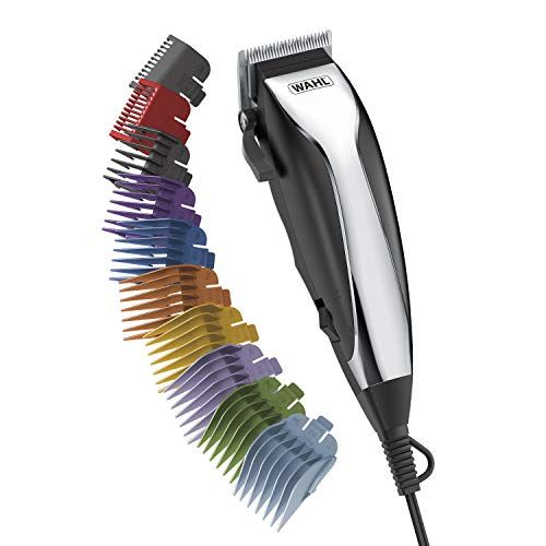 Wahl Home Haircutting Corded Clipper Kit with Adjustable Taper Lever, and 10 Color Coded Guards for Easy Clipping &amp; Trimming - Model 79722