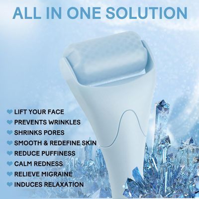 Fronnor Ice Roller for Face,Eyes,Women Gifts Idea,Therapeutic Cooling to Tighten Brighten Complexion and Reduce Wrinkles,Massager Under Eye Puffiness,Migraine and Pain Relidf (Haze Blue)