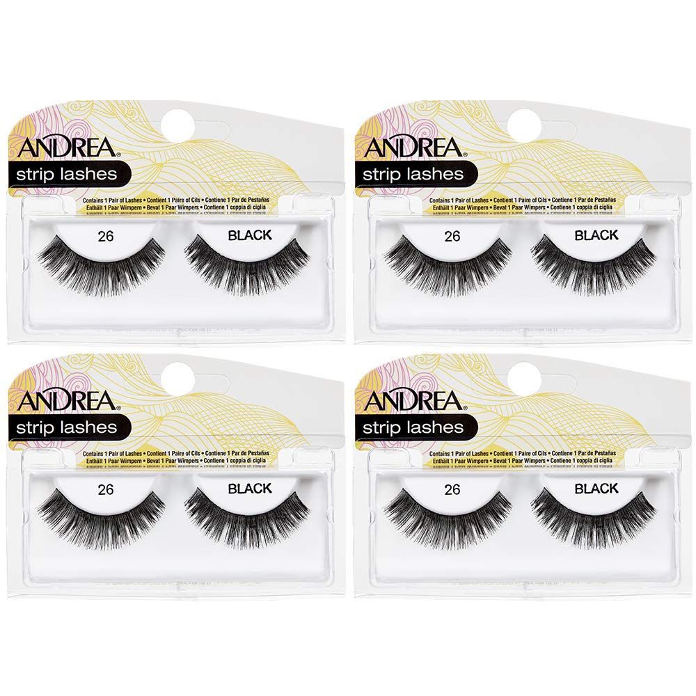 Andrea False Lashes Style 26 - Black 4 pairs