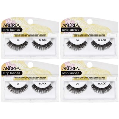 Andrea False Lashes Style 26 - Black 4 pairs