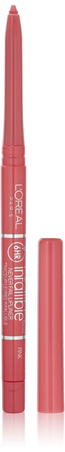 L&#39;Oral Paris Colour Riche Never Fail Lip Liner, Pink, 0.009 oz.