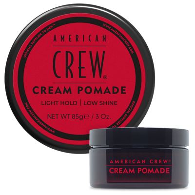 American Crew Men&#39;s Hair Cream Pomade, Like Hair Gel with Light Hold &amp; Low Shine, 3 oz