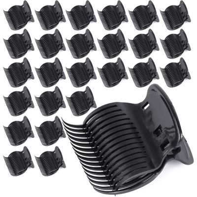 Tbestmax 24 Hot Roller Clips for Hair Curler Claw Clip Replacement Hair Section Styling for Women Girls Black