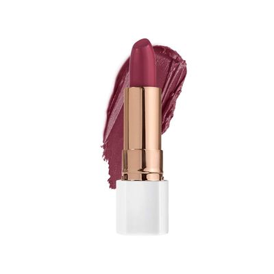 FLOWER BEAUTY Petal Pout Lipstick - Cruelty Free - Nourishing &amp; Highly Pigmented Lip Color with Antioxidants (Rouge Berry - Cream)