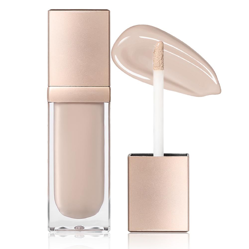 24-Hour Full Coverage Concealer Wand Concealer - Professional Makeup, Matte Finish,Waterproof, Liquid Contour Face Highlighter Makeup Smudge-Proof Formula for Flawless Wear 01# Light Nude