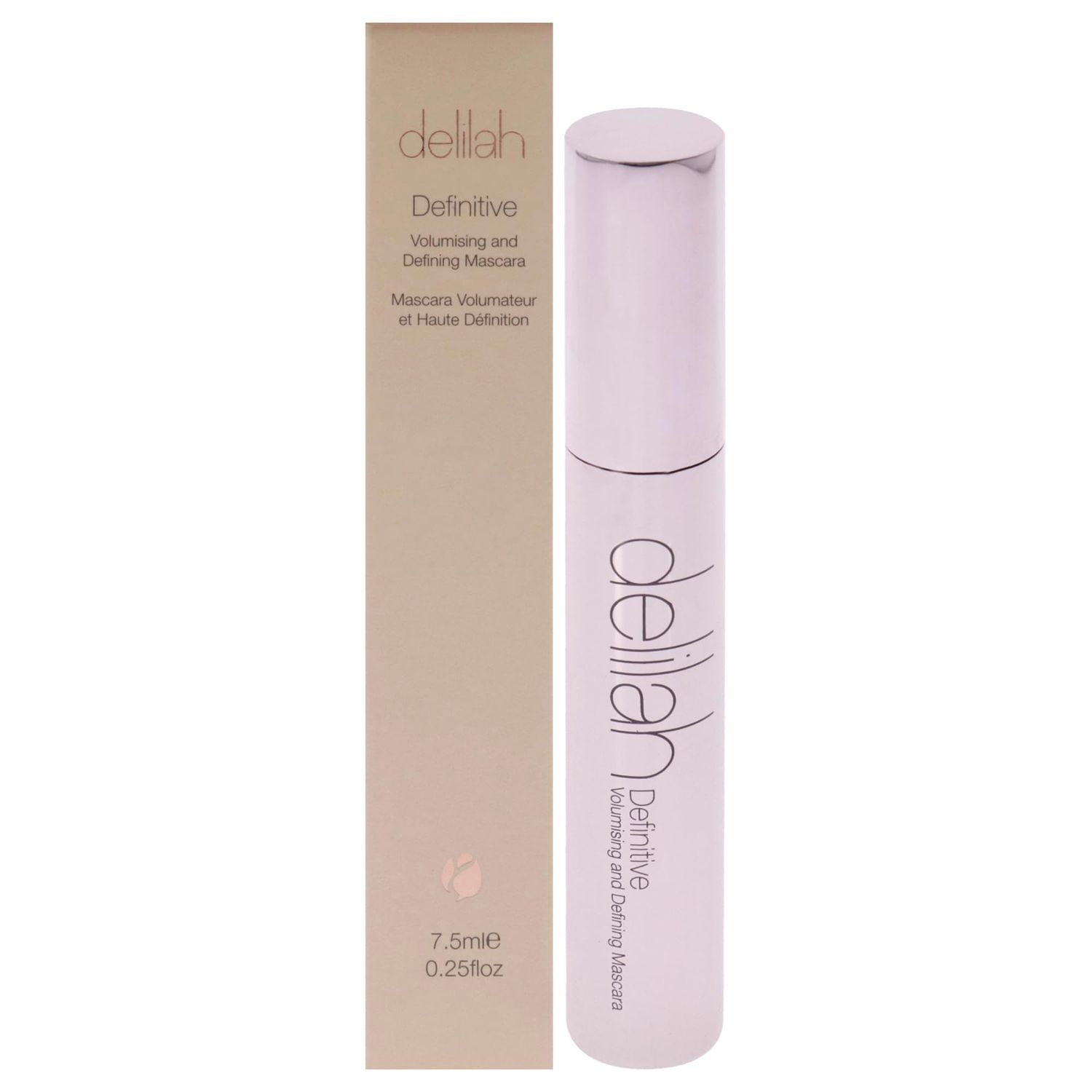 delilah - Definitive Volumising And Defining Mascara - Carbon - Unique Y-Shaped Brush - Strengthening, Lengthening Black Mascara For Soft Eye Lashes - Vegan - Cruelty free - 7.5 ml  0.25 Oz