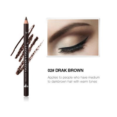 SUMEITANG 12 Pcs Dark Brown Eyebrow Pencil Eyeliner MakeupSoft TexturedEasy to ColorWaterproofLong Lasting Eyebrow Tint Pen for Fills in Sparse Areas and Gaps Create a Natural Eye Brow