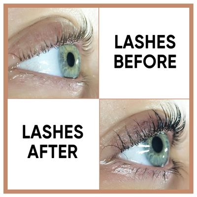 Lash Color Kit, Lomansa Professional Eyelash and Brow Color Kit, Instant Eyelash Color with Natural Black Effects, Safe &amp; Easy to Use 8ml