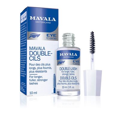 Mavala Double Lash Nutritive Eyelash Serum for the Appearance of Longer Lashes, Natural Looking, Denser Lashes  Eyebrows, 0.3 Ounce Bottle (1 Pack)