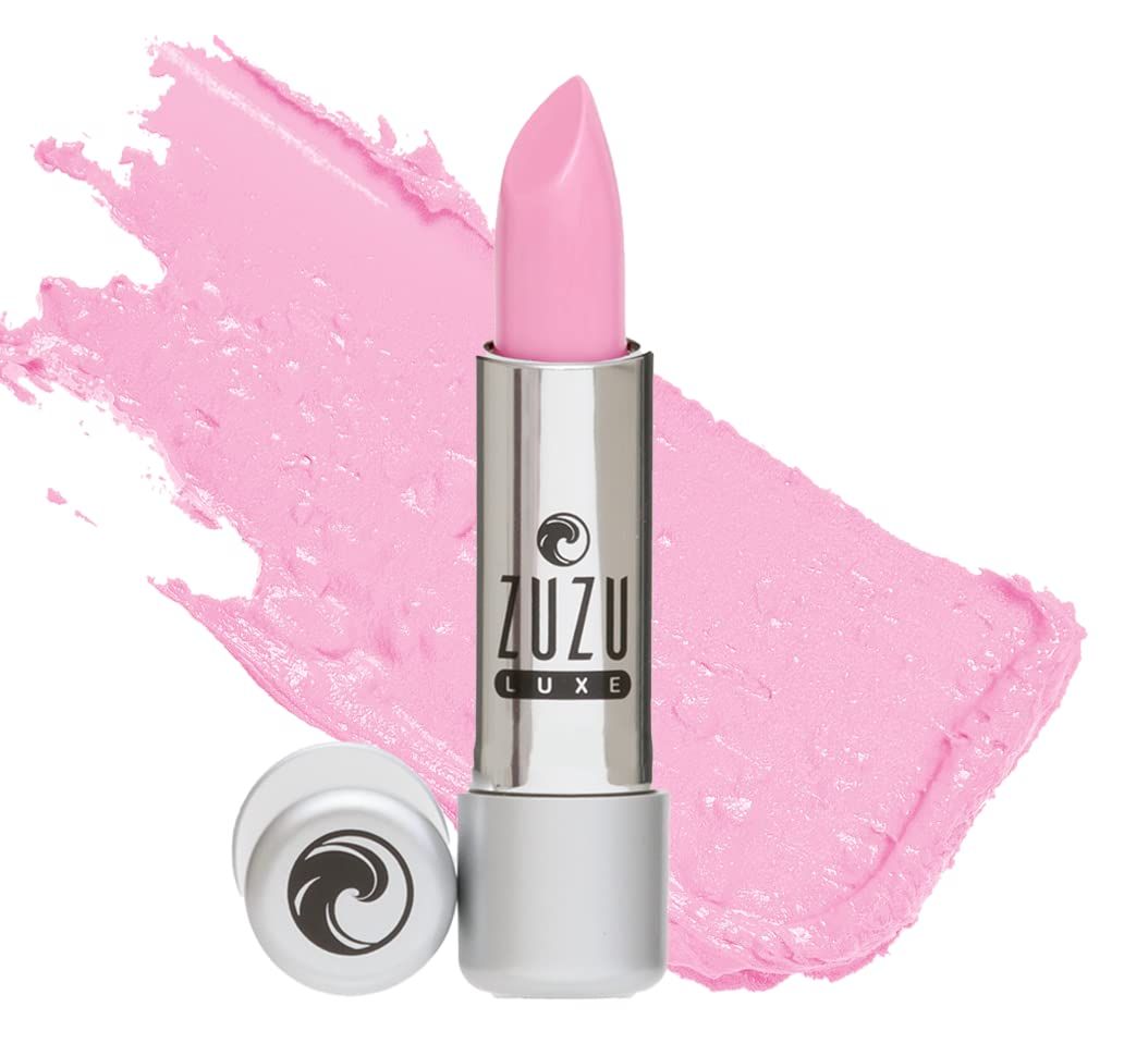 Zuzu Luxe Lip Color Lipstick (Truth or Dare - Soft PinkCool Crme), Natural Hydrating Lipstick, Paraben Free, Vegan, Gluten-free, Cruelty-free, Non GMO, 0.13 oz