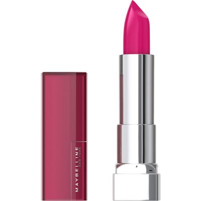 Maybelline Color Sensational Lipstick, Lip Makeup, Cream Finish, Hydrating Lipstick, Nude, Pink, Red, Plum Lip Color, Pink Thrill, 0.15 oz (Packaging May Vary)