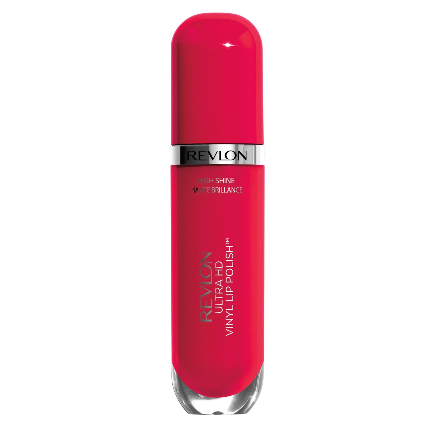 REVLON Ultra HD Vinyl Lip Polish, Liquid Lipstick, Cherry On Top, Cherry Red Gloss, 0.2 Fluid Ounce