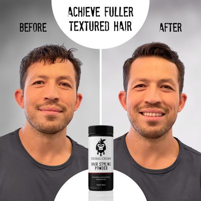 Tribal Chimp Hair Styling Powder, Volumizing Texture Powder, Long-Lasting Styling Powder, No Residue, Easy to Apply Hair Powder for Men, Matte Finish, 10 g, Pack of 3 (Pack of 3)