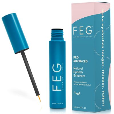 FEG Pro Advanced Natural Eyelash Enhancer Serum for Rapid Eyelash Growth | Extra Strength Lash Serum for Growing Naturally Thick, Full, and Long Eyelashes | 3ml | Stimulates Natural Eyelash Growth
