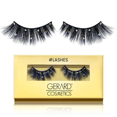 Gerard Cosmetics #BlingAlong #Lashes | Rhinestone Eyelashes for a Full and Flirty Look | Perfectly Curled False Lashes | Cruelty Free &amp; Vegan (1 Pair)