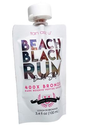 Tan Asz U Beach Black Rum 400X Bronzer 3.4 ounce pouch