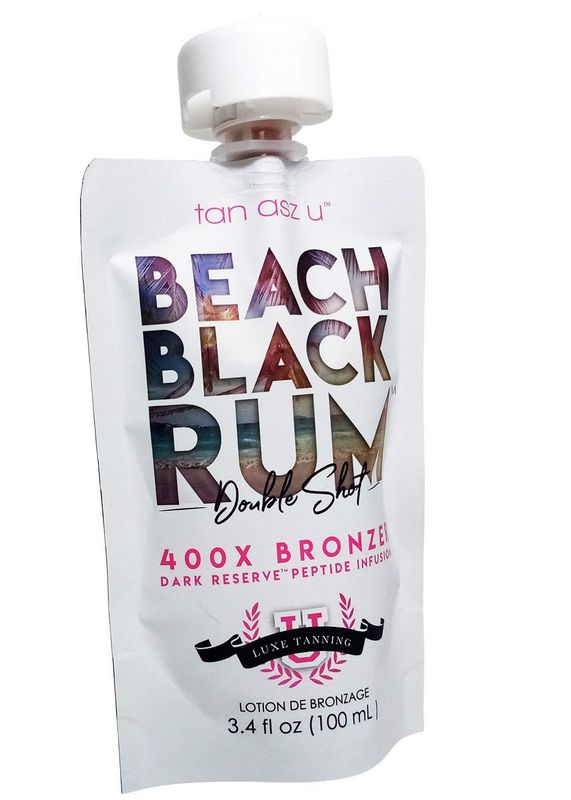 Tan Asz U Beach Black Rum 400X Bronzer 3.4 ounce pouch