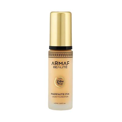 Armaf Beaut Parfaite Fix Liquid Foundation Makeup - Water Resistant, Lasts Up To 24 Hours | Sand, 27 ml0.91 fl.oz