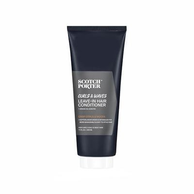 Scotch Porter Moisture Rich Leave-In Hair Conditioner for Men | Superior Smoothness &amp; Definition | Free of Parabens, Sulfates &amp; Silicones | Vegan | 7.1oz Bottle