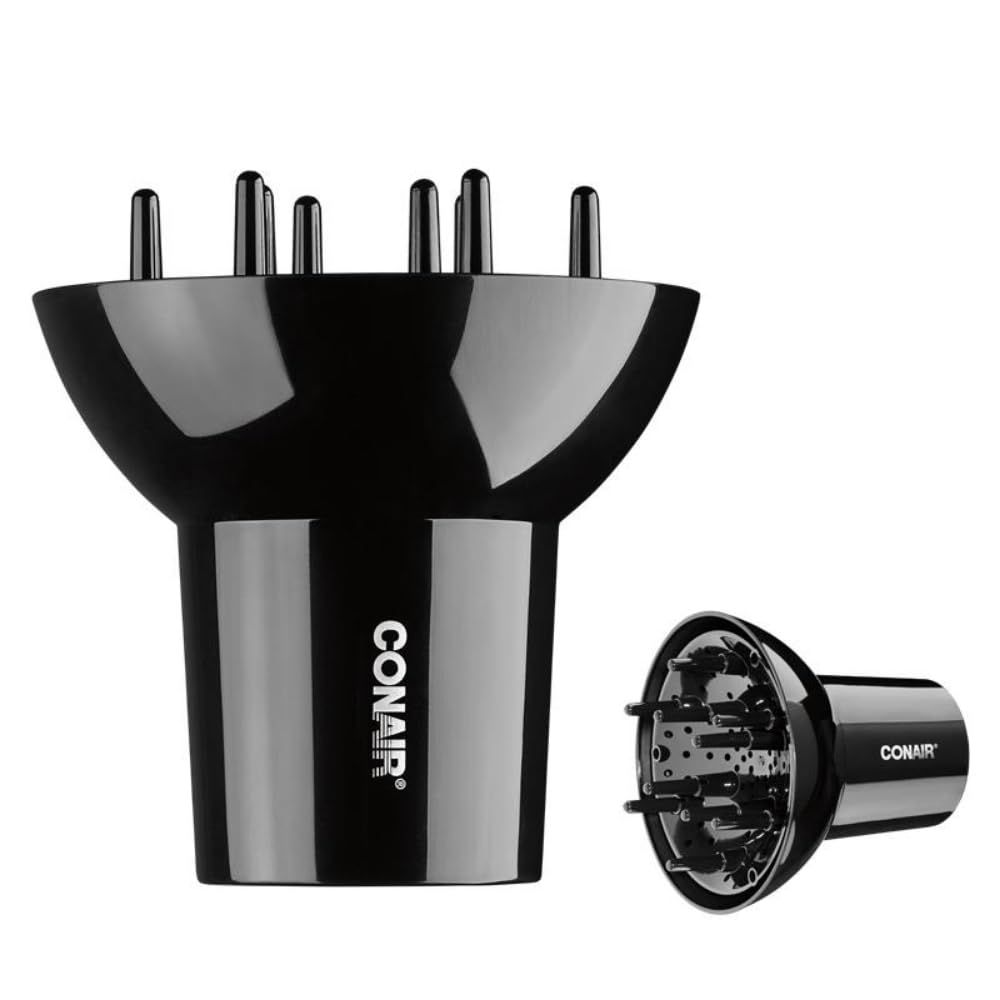 Conair Volumizing Universal Hair Diffuser, Adjustable Hair Dryer Attachment for Frizz-Free Curls to Fit Hair Dryer Nozzles from 1.75 to 2.3