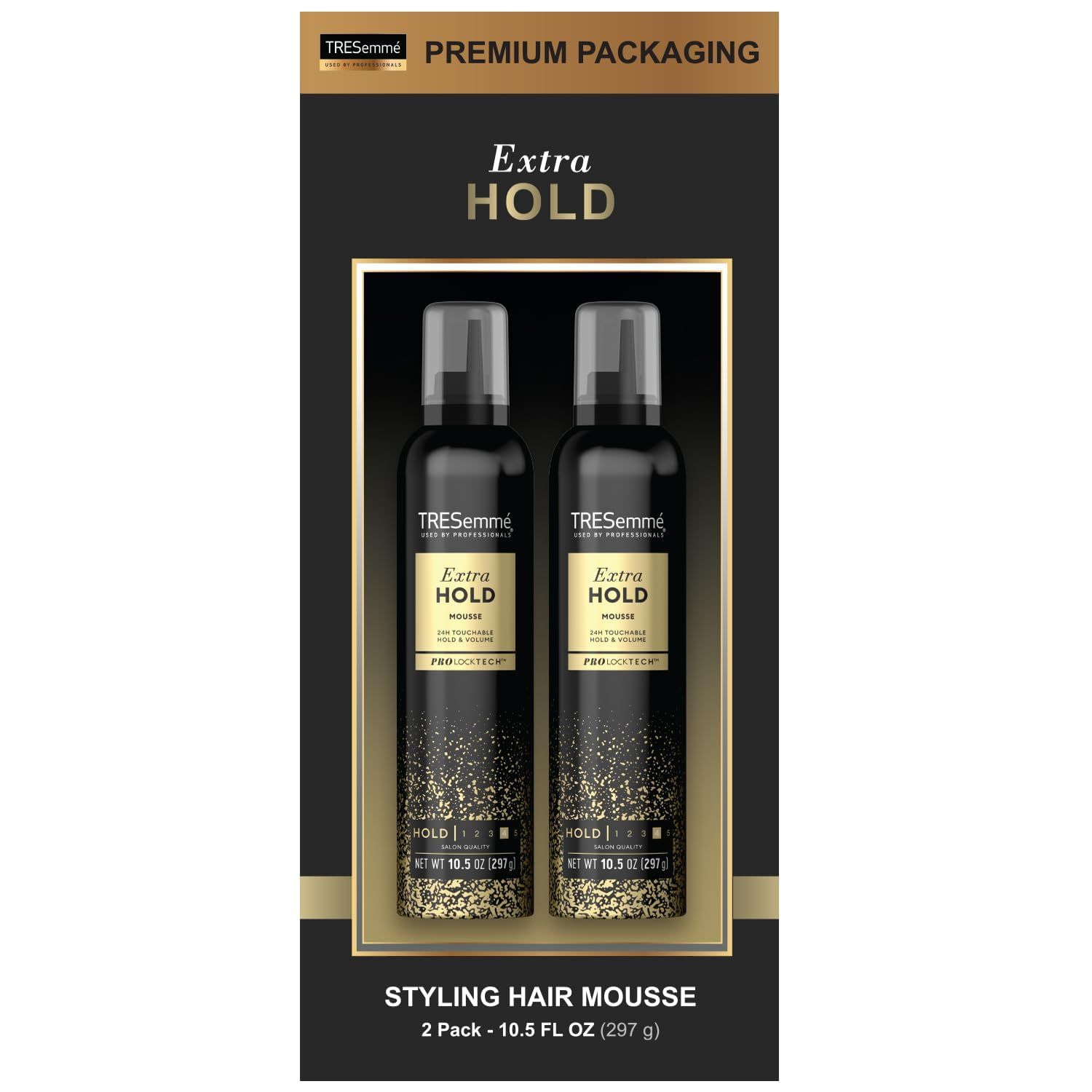 TRESemm Hair Mousse 2-Pack  Keratin Repair Hair Mask - Extra Hold Alcohol-Free, Anti-Humidity, Anti-Frizz Hair Products (3 Piece Set)