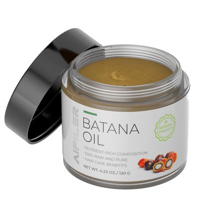 AIPILER Dr. Sebi Raw Batana Oil from Honduras,Unrefined, Organic and Natural Ingredients - Promotes Hair Growth and Thickness for Men &amp; Women, 100% Pure , 4.2 OZ