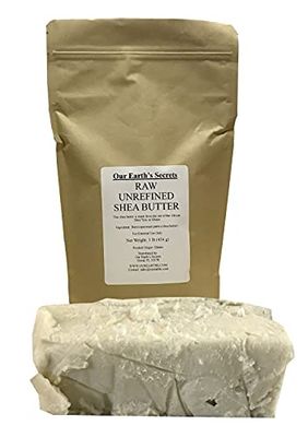 Our Earth&#39;s Secrets Ivory Raw Unrefined Shea Butter Top Grade, 1 Pound