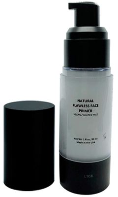 Mom&#39;s Secret Natural Flawless Face Makeup Primer, Organic, Vegan, Gluten Free, Non GMO, For All Skin Types, Paraben Free, Cruelty Free, Made in the USA, 1oz