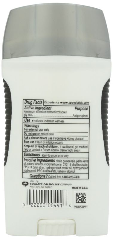 Speed Stick Antiperspirant &amp; Deodorant Solid, Unscented, 3 oz