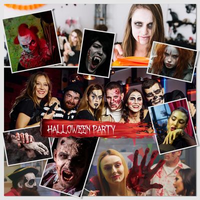 Festicy Halloween SFX Makeup Kit 2024 I Washable Fake Blood, Scar Wax, Fake Blood Spray I Perfect for Halloween Blood I Halloween makeup kit, Zombie makeup kit, Vampire makeup kit, Vampire blood