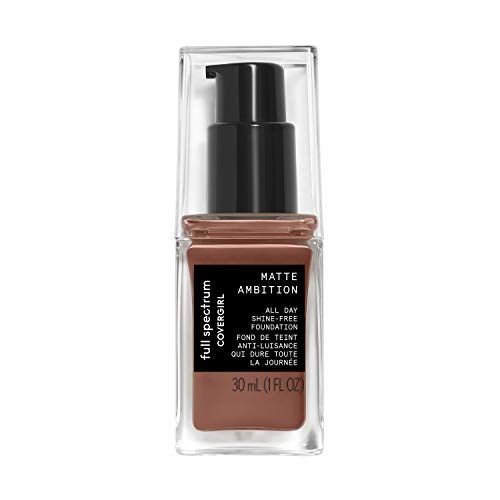 COVERGIRL Matte Ambition, All Day Foundation, Deep Cool 1, 1.01 Ounce