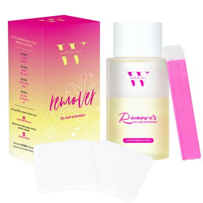 Lash Remover Cluster Lashes Remover Low-Irritating Eyelash Extension Remover Gentle and Mild Lash Self Adhesive Eyelashes Remover Glue for Beginner Use At Home(150ml)