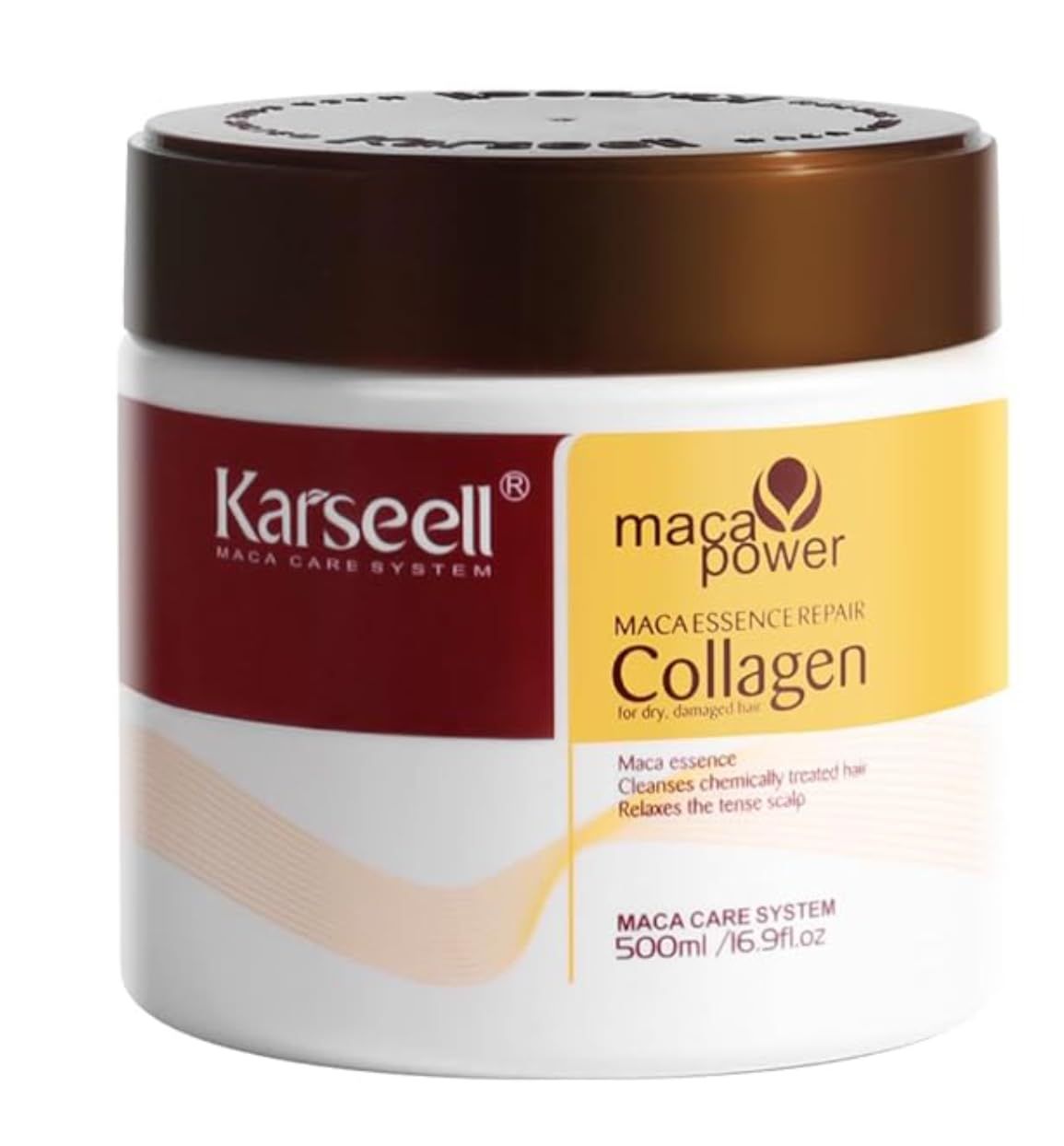 TOLO Deals Collagen Hair Treatment Deep Repair Conditioning Argan Oil Collagen Hair Mask Essence for Dry Damaged Hair All Hair Types 16.90 oz 500ml