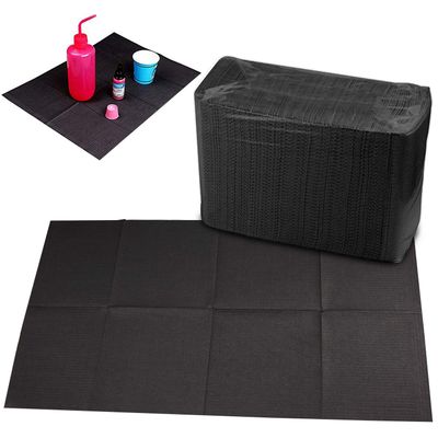 Disposable Dental Bibs Sheets Cloths, Tattoo Table Covers Clean Pad,Underpad Hygiene Personal Tattoo Bib Waterproof Tattoo TableCloth Tattoo Supply Sheet, 125pcs13&quot; X 17&quot; (Black) (125 Pcs)