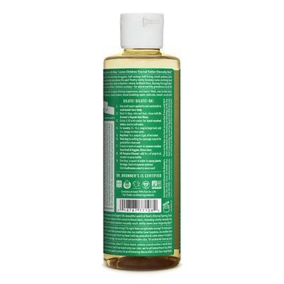 Dr. Bronner's - Pure-Castile Liquid Soap (Almond, 8 ounce) - Made with Organic Oils, 18-in-1 Uses Face, Body, Hair, Laundry, Pets and Dishes, Concentrated, Vegan, Non-GMO