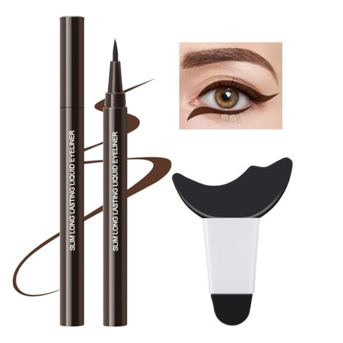 GEUUFEA Waterproof Liquid Eyeliner, Quick Drying Eyeliner Pen, Long-Lasting Eye Liner Pencil, Smudge Resistant &amp; Smooth Application