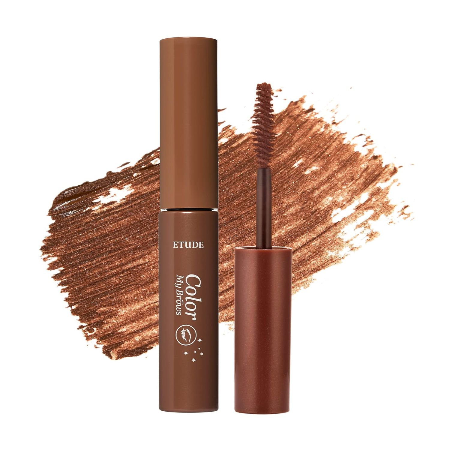 ETUDE Color My Brows 4.5g - Red Brown | Beeswax &amp; Carnauba Wax | Eyebrow Mascara, Quickly Fixing Natural Eyebrow Makeup with Care Effect | Korean Make up | Kbeauty