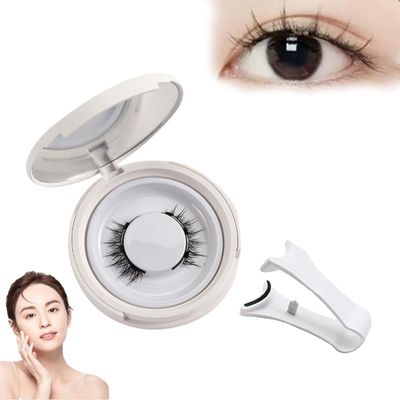 KraftyMagnetic Eyelashes, Premium Magnetic Lashes No Glue or Eyeliner Needed, Reusable Natural Look Magnetic Eyelashes with Applicator (1)