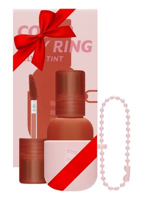 I&#39;M MEME Lip Stain - Color Key Ring Velvet Tint - Gift, Highly-pigmented, Long Lasting, Travel-Friendly, Velvet Finish, 03 Baked Brick, 2.8 g