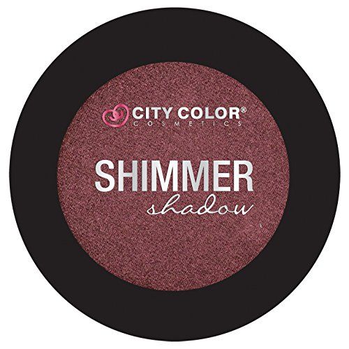 City Color Cosmetics Metallic Shimmer Eyeshadow | Vibrant, Bold, Beautiful Pigmented Makeup (Marsala)