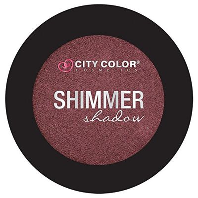 City Color Cosmetics Metallic Shimmer Eyeshadow | Vibrant, Bold, Beautiful Pigmented Makeup (Marsala)