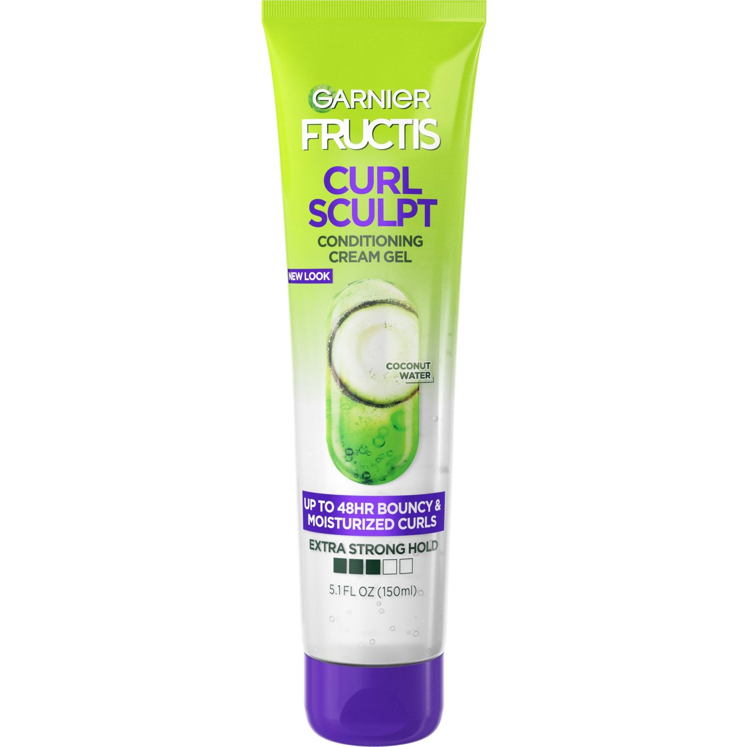 Garnier Fructis Style Curl Sculpt Conditioning Cream Gel for Bounce &amp; Moisture, 5.1 Fl Oz, 1 Count (Packaging May Vary)